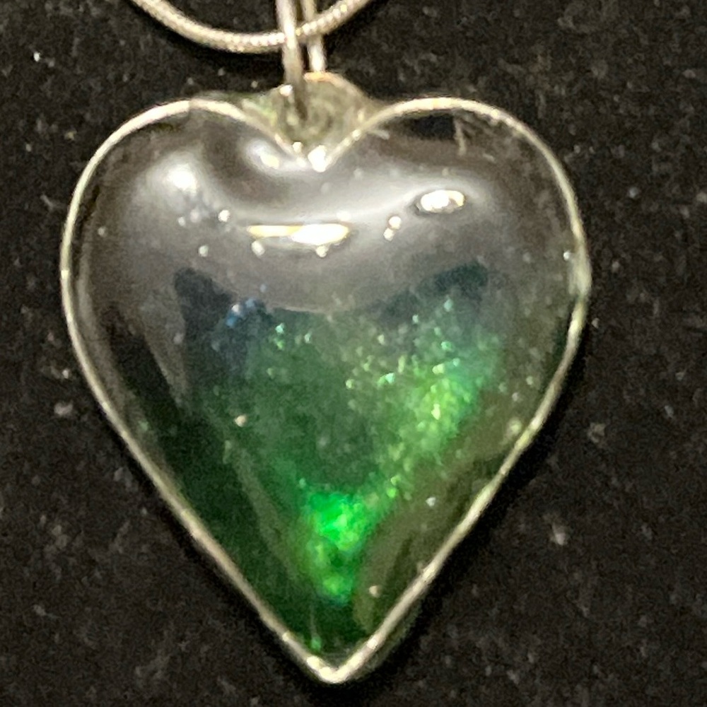Elegant Silver Heart Pendant Necklace